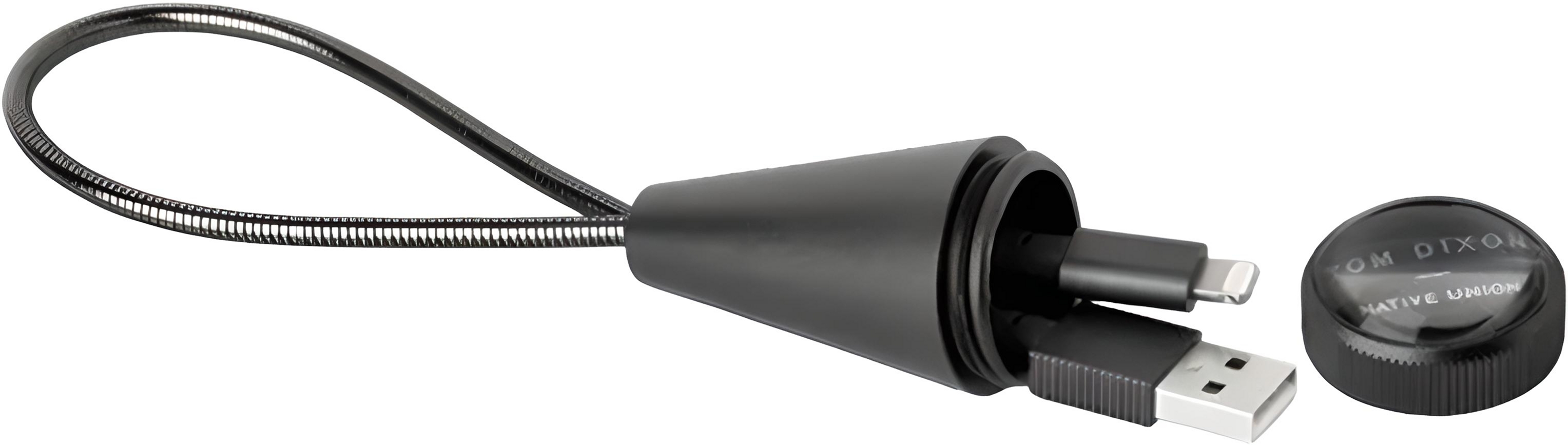 Кабель USB-A to Lightning Native Union Tom Dixon Stash Cone Cable Black